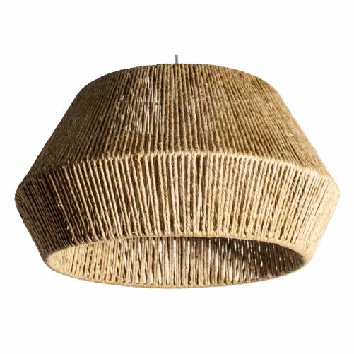 Colgante de 2 luces Flora 50 x 25 cm yute